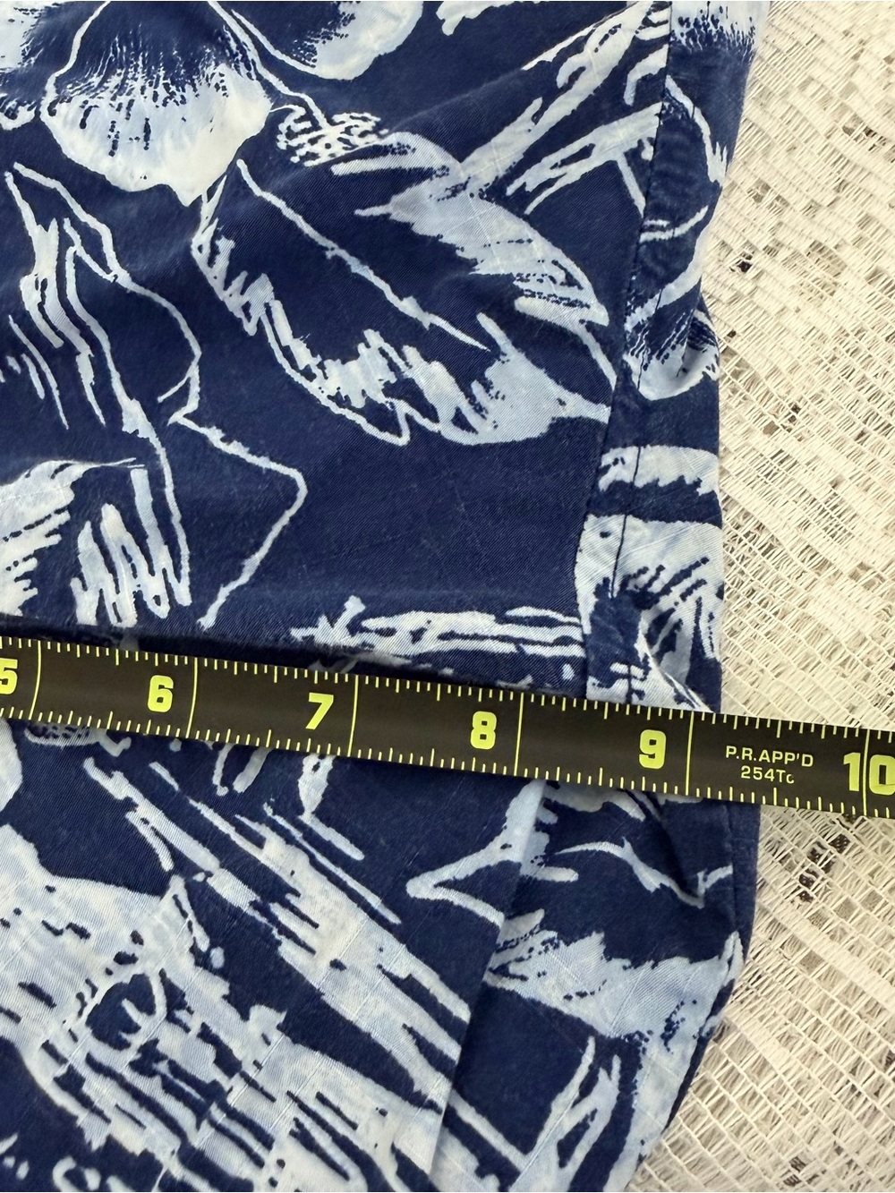 VTG OP Ocean Pacific Blue Hawaiian Button Down Short Sleeve Men’s Shirt Size XXL - Picture 12 of 13